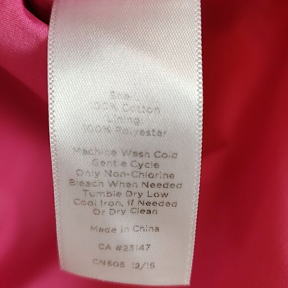 Talbot's Pink and White Textured Geometric Print Pencil Skirt Size 14P - Picture 5 of 9